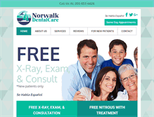 Tablet Screenshot of norwalkcosmeticdentist.com